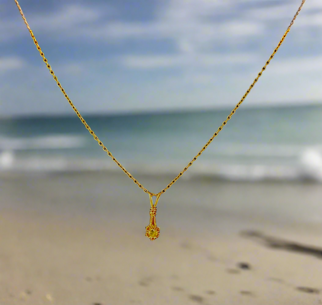 Lemon Topaz pendant and chain